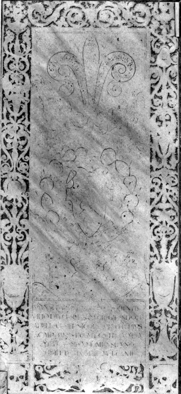 lapide tombale - ambito romano (sec. XVI)